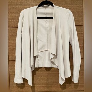 Zara Faux Suede Cream Jacket